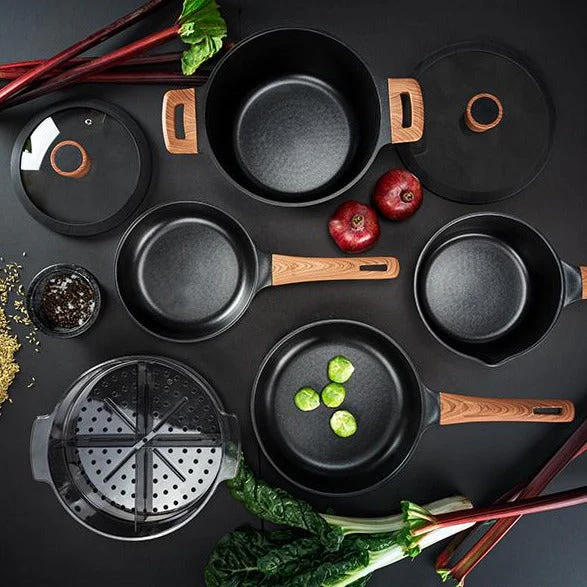 Diamond Earth® Premium Cookware 7pc Set with Superior Non-Stick Coating + FREE Steamer + E-BOOK - Image 8