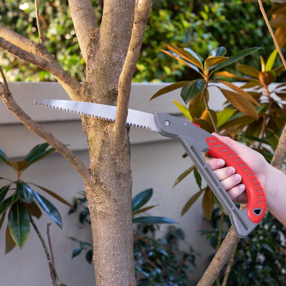 Foldable Pruning Saw - Tough High Carbon Steel Blade with Triple Bevel Teeth - Image 2