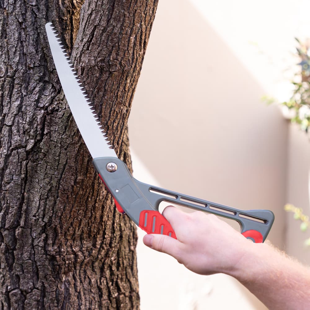 Foldable Pruning Saw - Tough High Carbon Steel Blade with Triple Bevel Teeth - Image 7