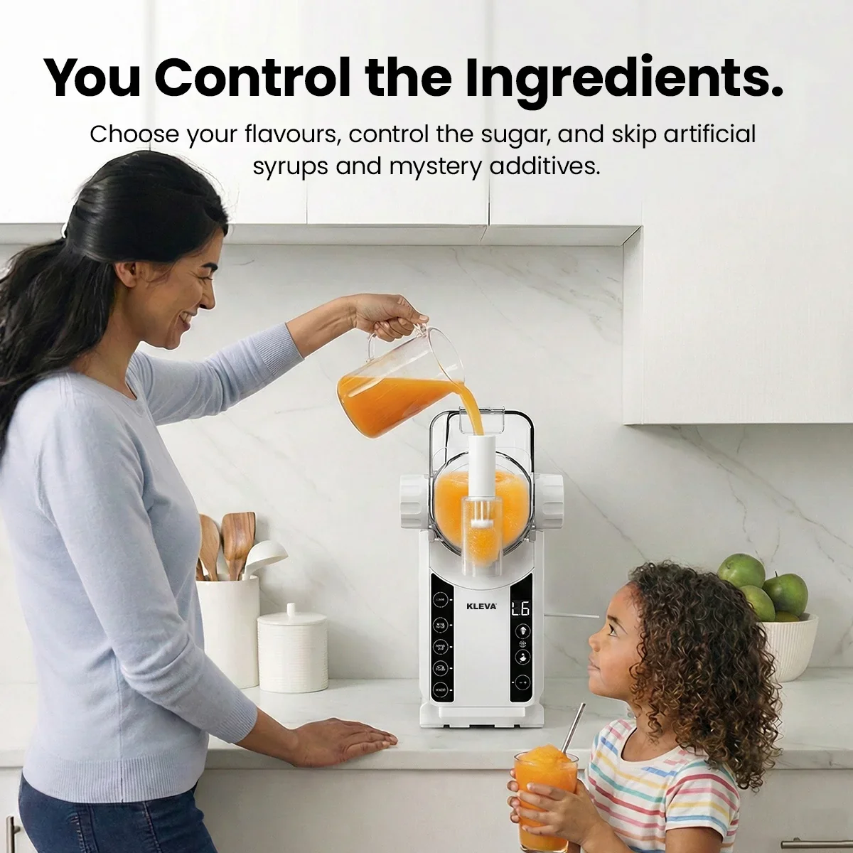 KLEVA® SlushiO Frozen Drink Maker – At-Home Slushies, Milkshakes & Frappes Made Refreshing - Image 6