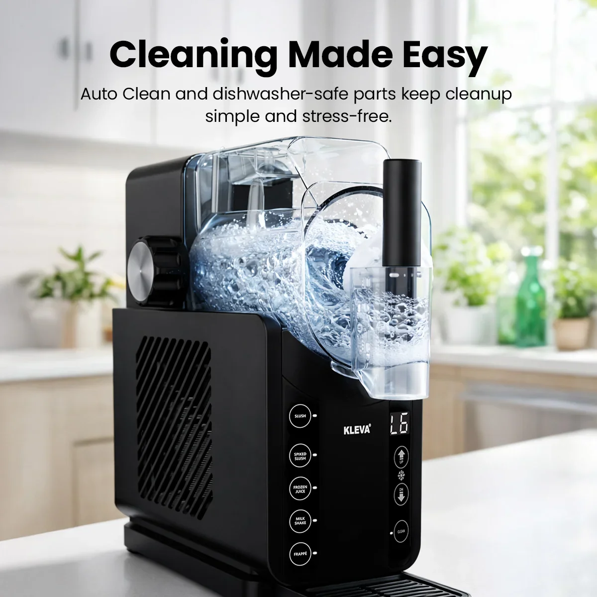 KLEVA® SlushiO Frozen Drink Maker – At-Home Slushies, Milkshakes & Frappes Made Refreshing - Image 8