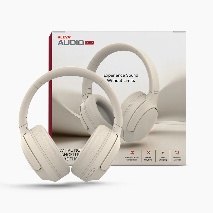 Kleva® AudioUltra Active Noise Cancelling Wireless Headphones - 36Hr Battery Life - Image 9