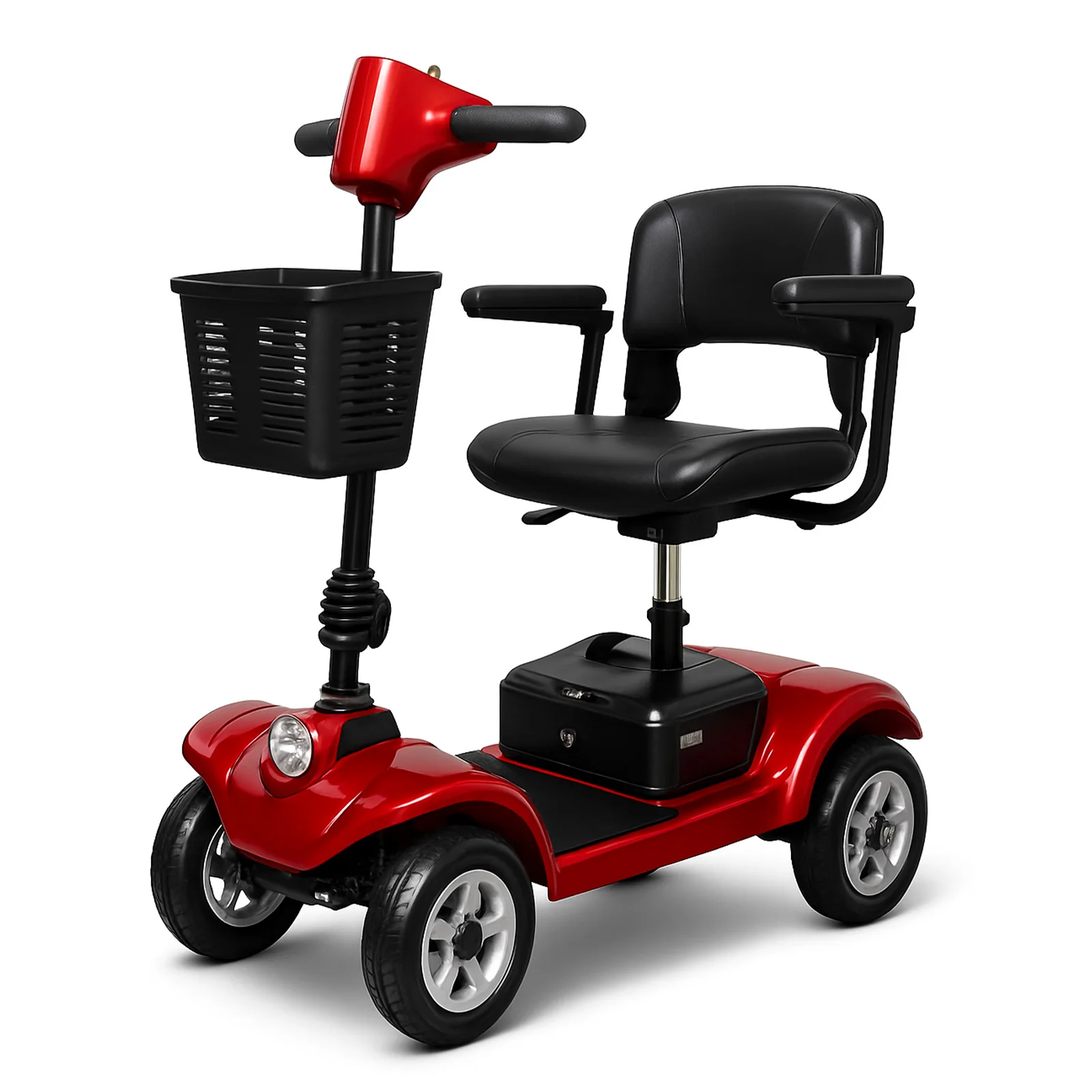 KLEVA® Folding Electric 4 Wheel Mobility Scooter with Adjustable Seat - Image 9