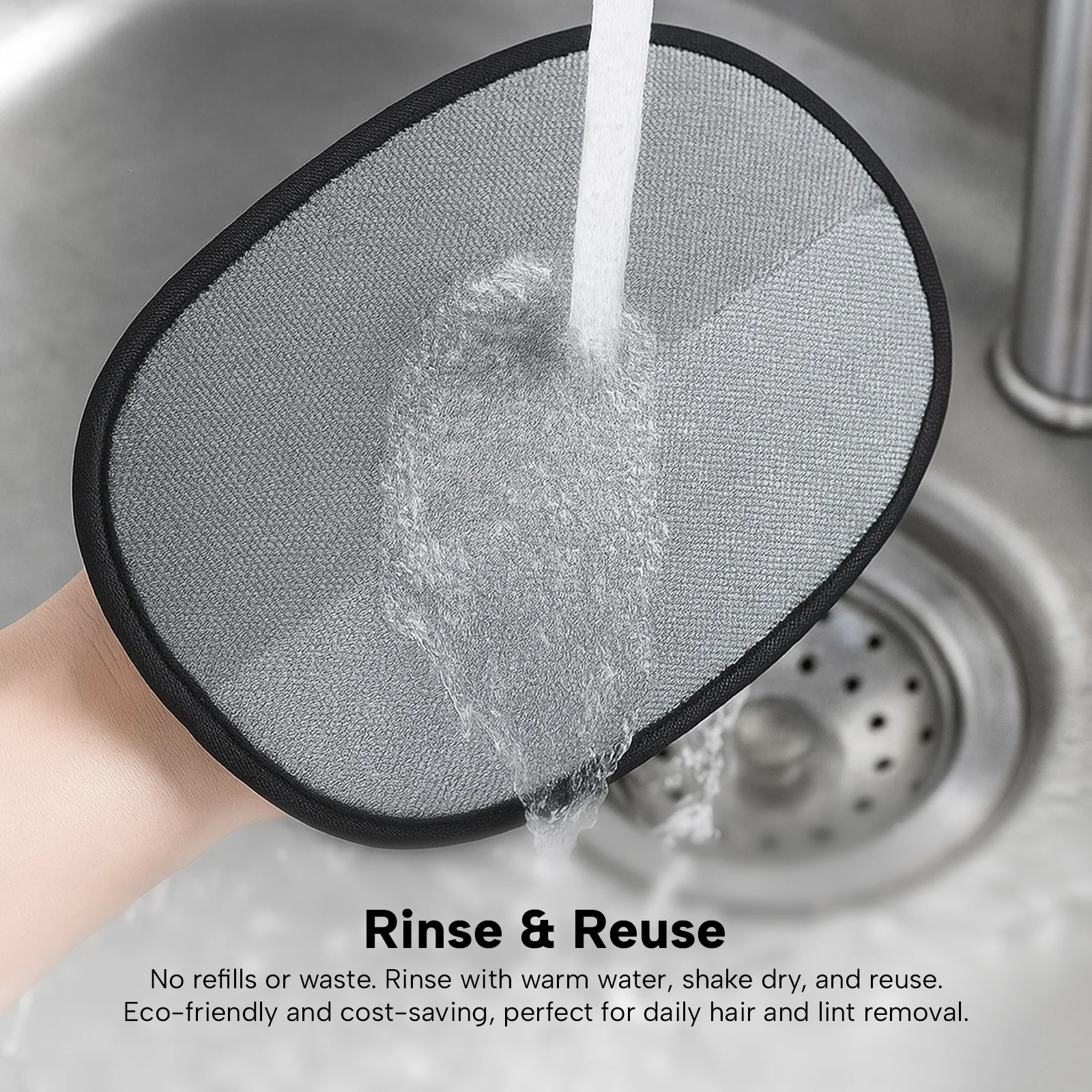 KLEVA® Lint Lift™ Buy 1 Get 1 Free – Quick & Easy Reusable Pet Hair and Lint Remover Glove - Image 3