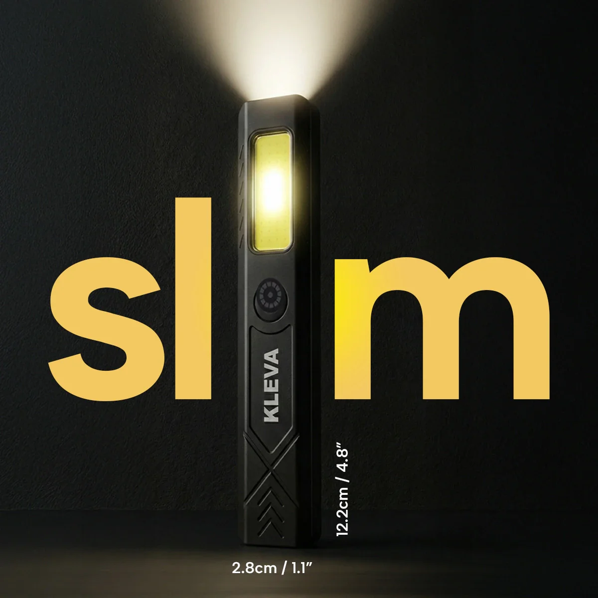 KLEVA® Brightest Ultra-Slim LED Torch – Magnetic Waterproof Emergency Flashlight - Image 3