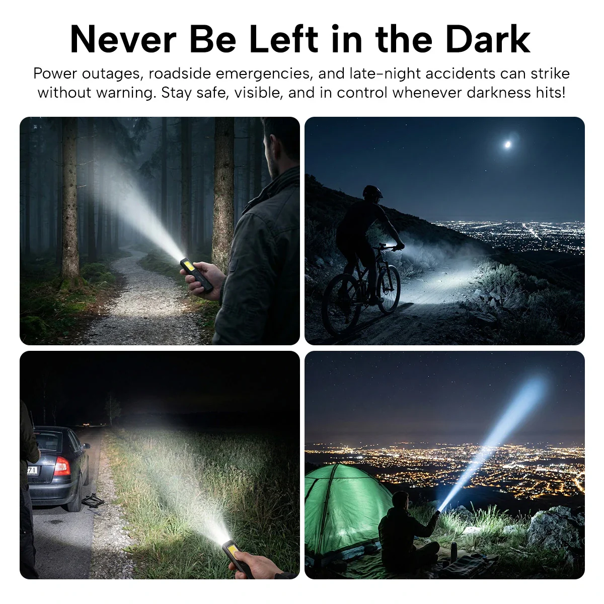 KLEVA® Brightest Ultra-Slim LED Torch – Magnetic Waterproof Emergency Flashlight - Image 4