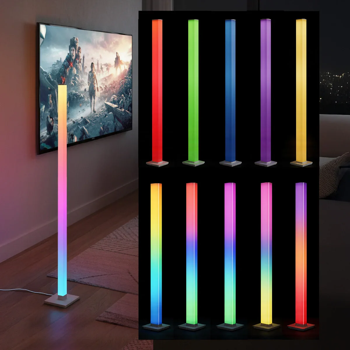KLEVA® Smart Ambient LED Mood Floor Lamp Light + BONUS Remote Control - Image 8
