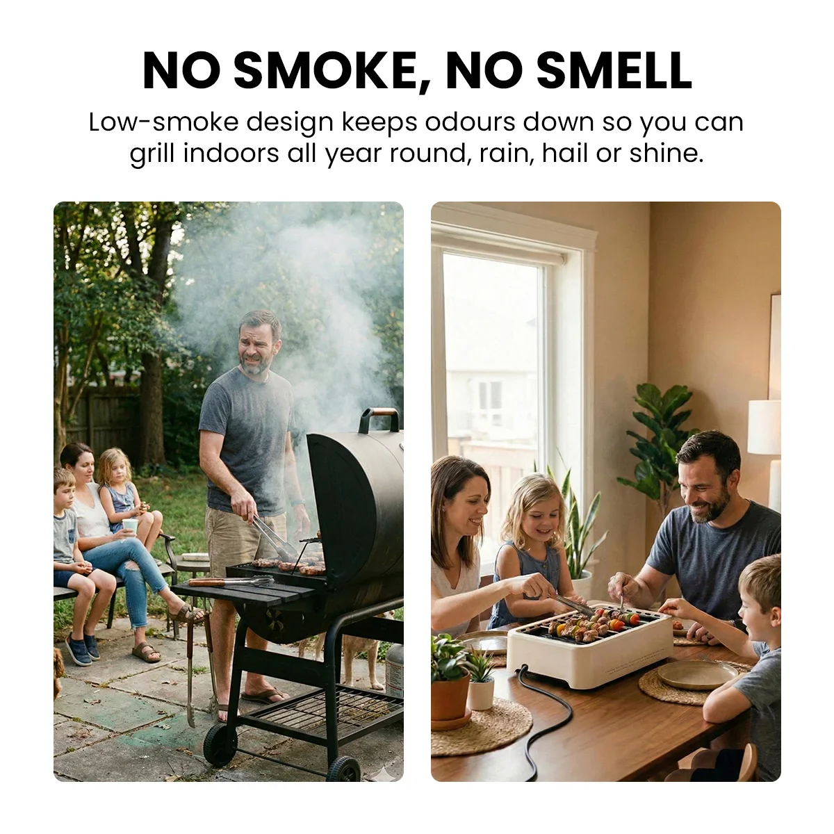 KLEVA® Smokeless Grill - Juicy, Compact and Flavourful, Indoor & Outdoor Grilling - Image 13
