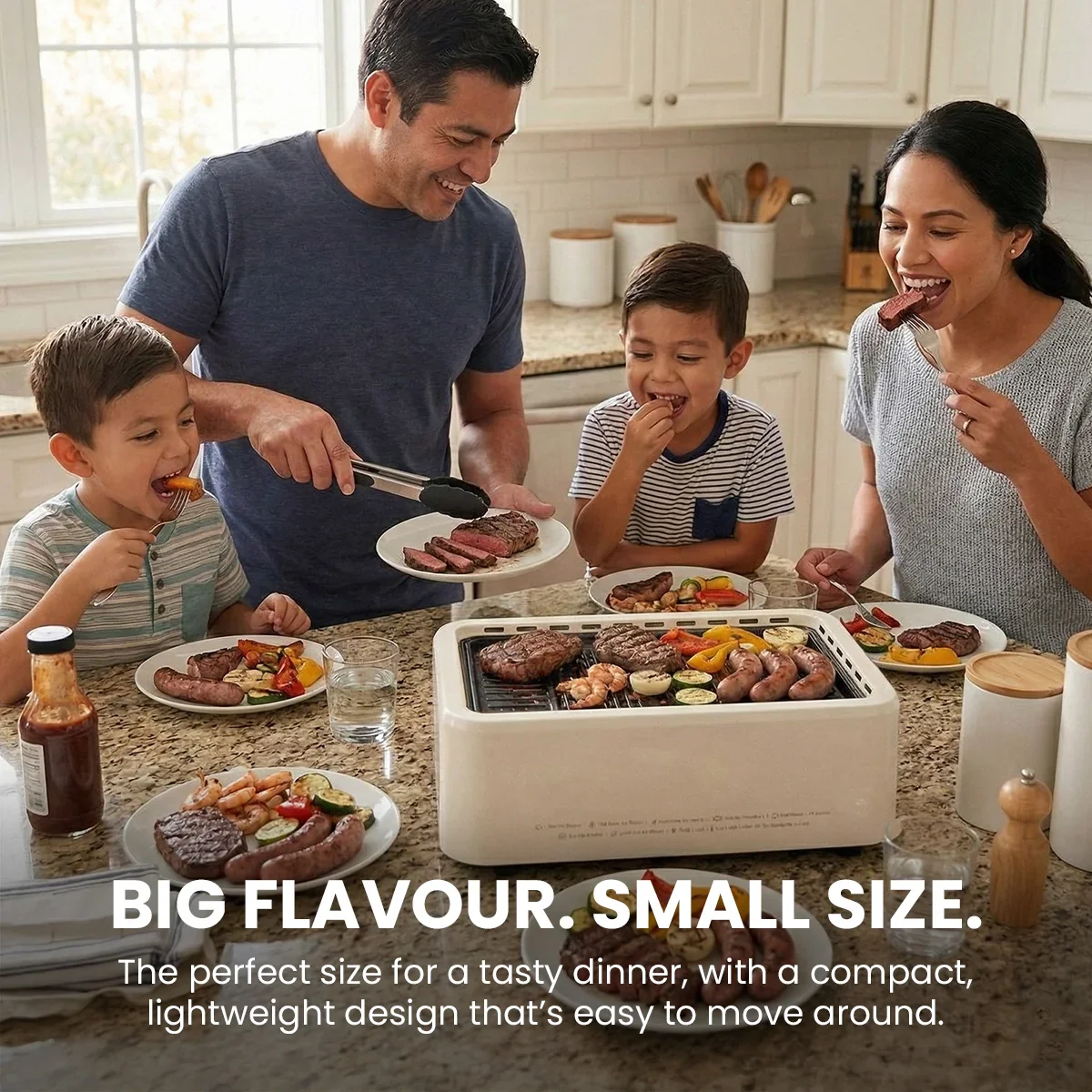 KLEVA® Smokeless Grill - Juicy, Compact and Flavourful, Indoor & Outdoor Grilling - Image 4