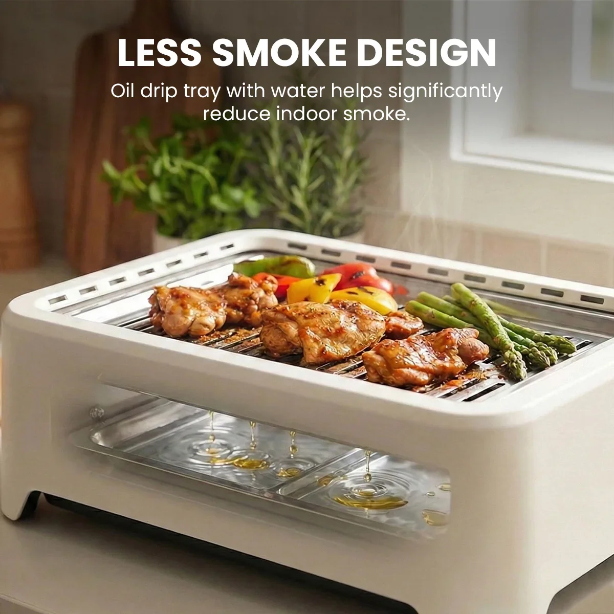 KLEVA® Smokeless Grill - Juicy, Compact and Flavourful, Indoor & Outdoor Grilling - Image 6