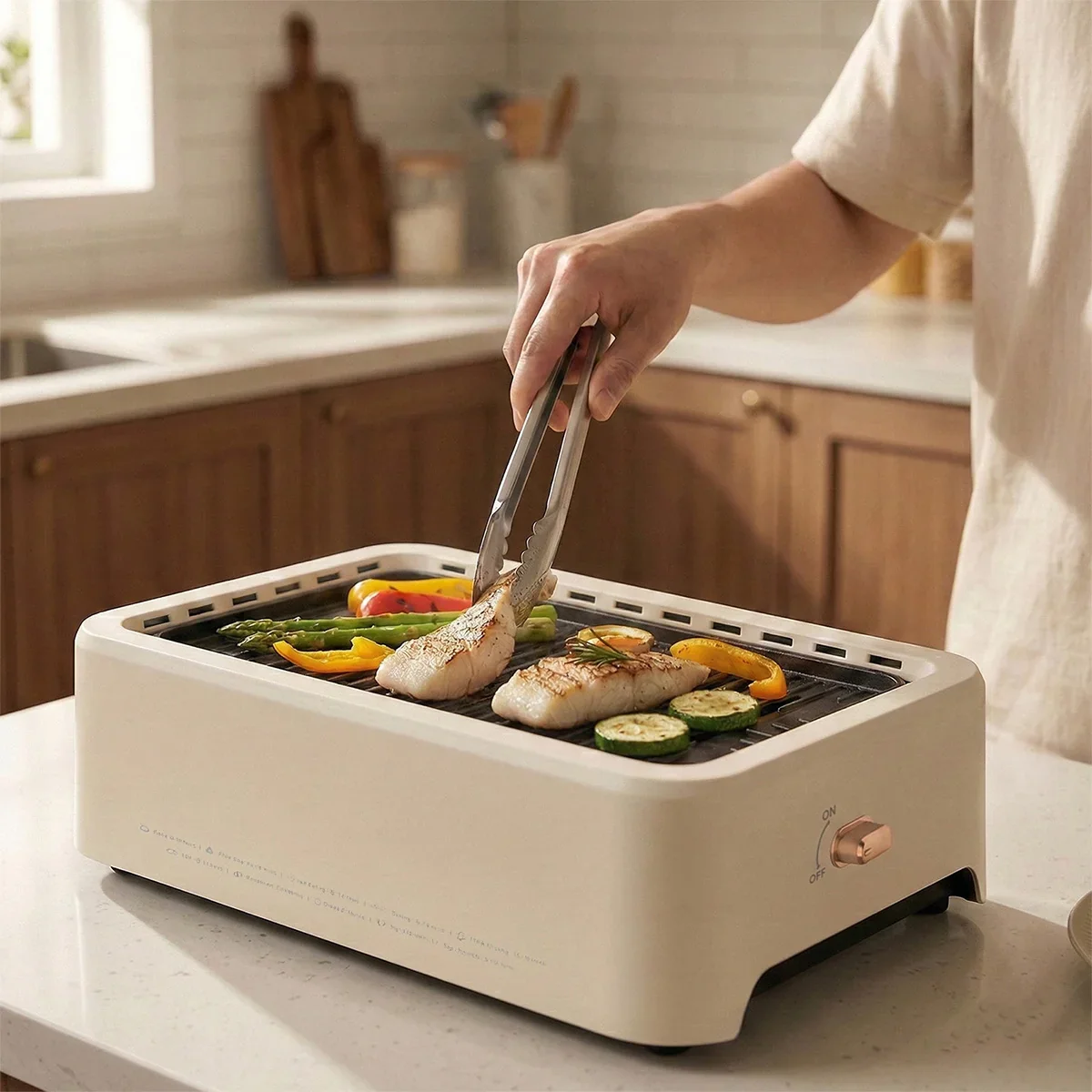 KLEVA® Smokeless Grill - Juicy, Compact and Flavourful, Indoor & Outdoor Grilling - Image 7