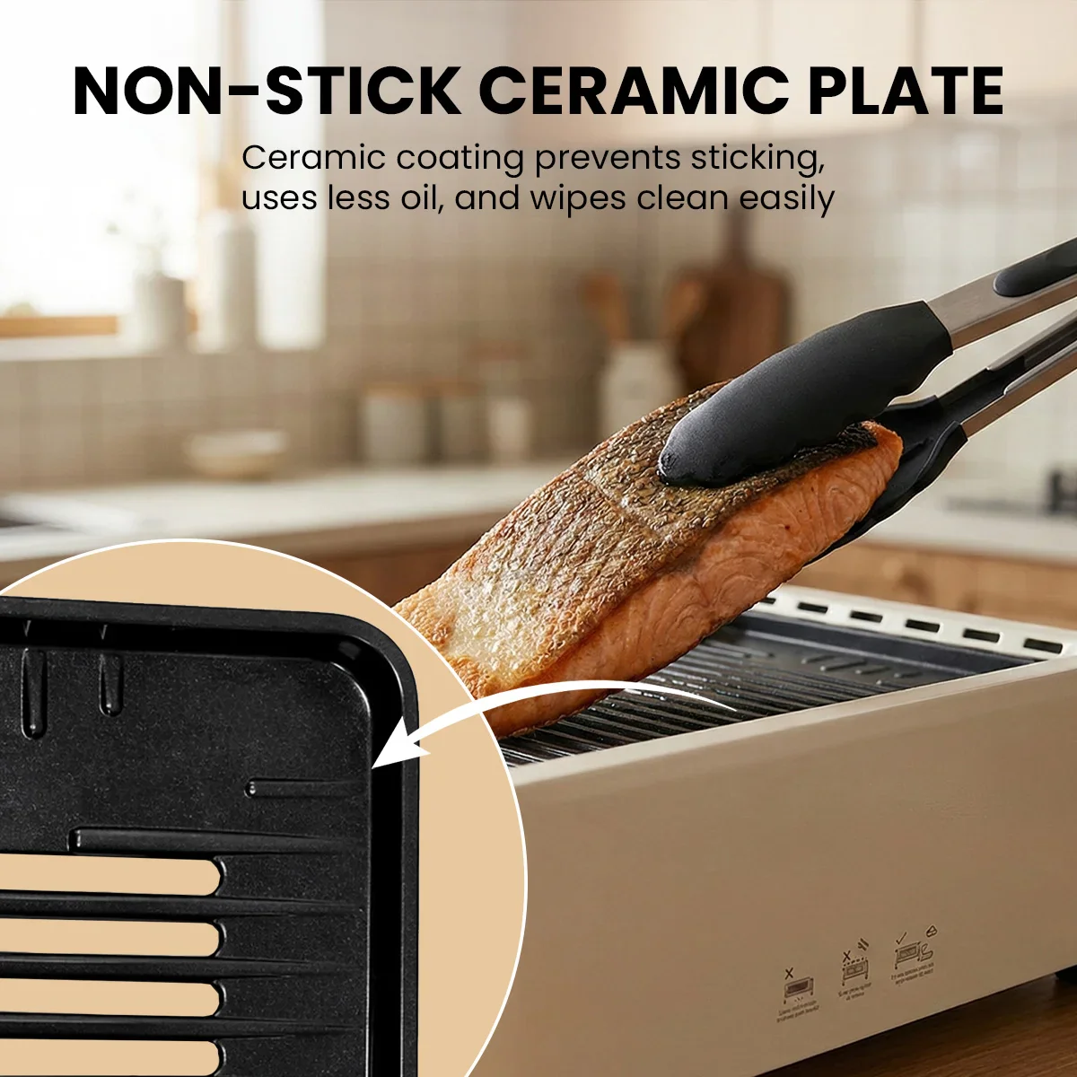 KLEVA® Smokeless Grill - Juicy, Compact and Flavourful, Indoor & Outdoor Grilling - Image 8