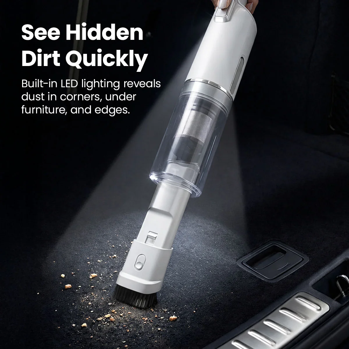 KRAPOF® 2-in-1 FlexiVac Cordless Vacuum - Handheld & Stick Vacuum with HEPA Filter - Image 10