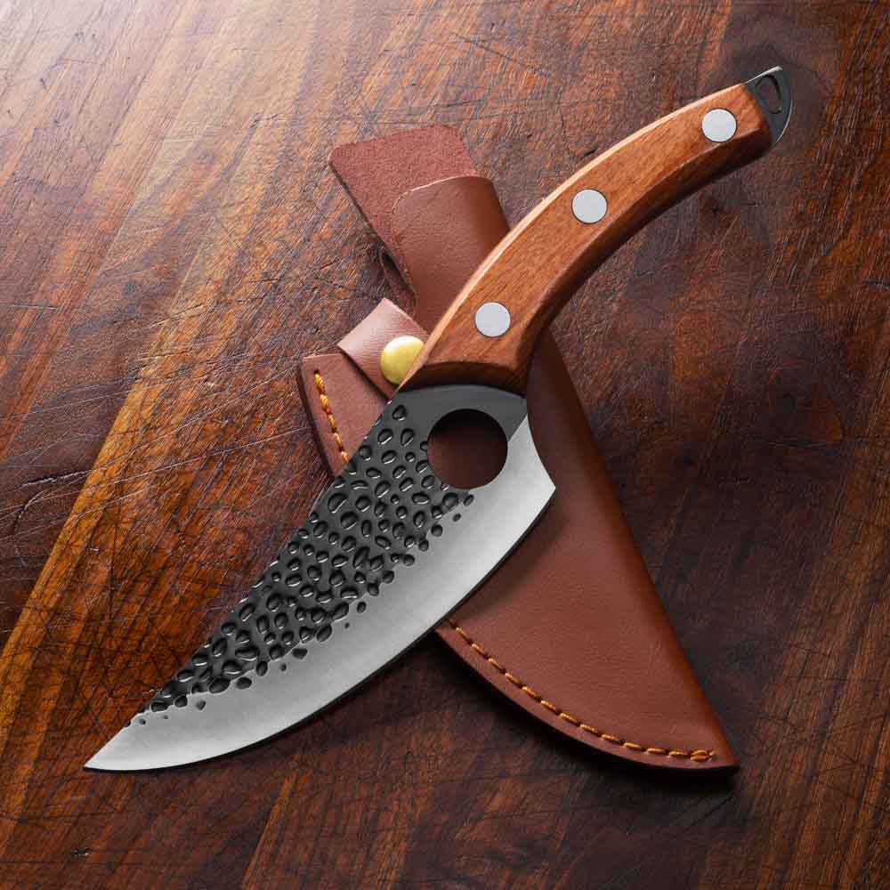Versatile Stainless Steel Knife With Leather Sheath - Image 2