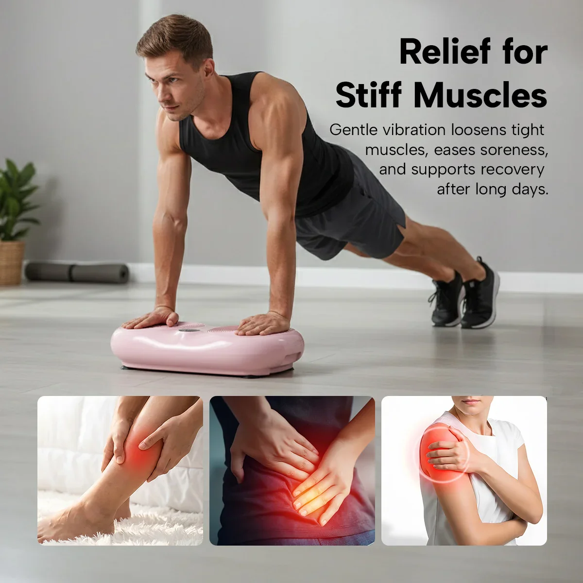 KLEVA® Vibration Plate + Remote Control – Whole Body Vibration Platform for Home Workout & Circulation - Image 2
