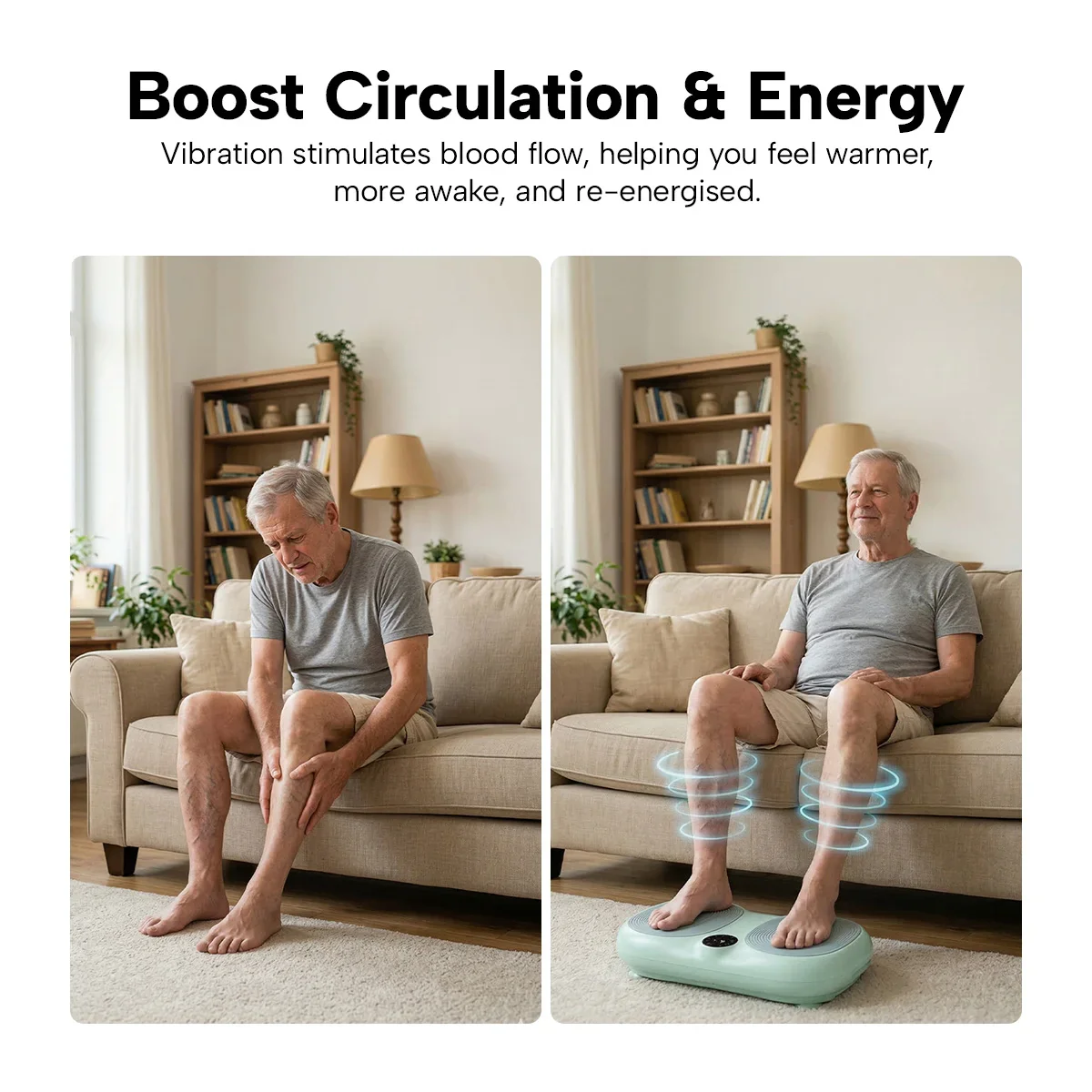 KLEVA® Vibration Plate + Remote Control – Whole Body Vibration Platform for Home Workout & Circulation - Image 5