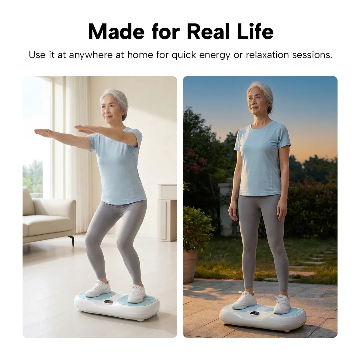 KLEVA® Vibration Plate + Remote Control – Whole Body Vibration Platform for Home Workout & Circulation - Image 8